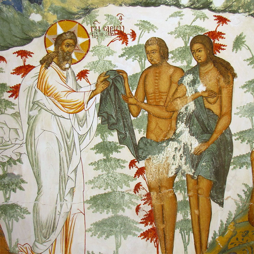 Biblical Painting of God Giving Adam & Eve Clothing | Why I Wear the Temple Garment | Public Square Magazine | The Church of Jesus Christ of Latter-day Saints Temple Garment
