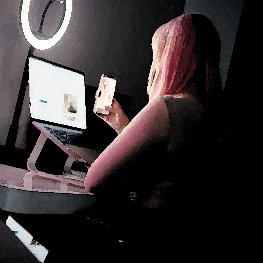 Woman Recording Laptop Screen with her Phone | Money Shot: A Free Pass Given to an Ugly Industry | Public Square Magazine | Netflix Nudity | PornHub Documentary