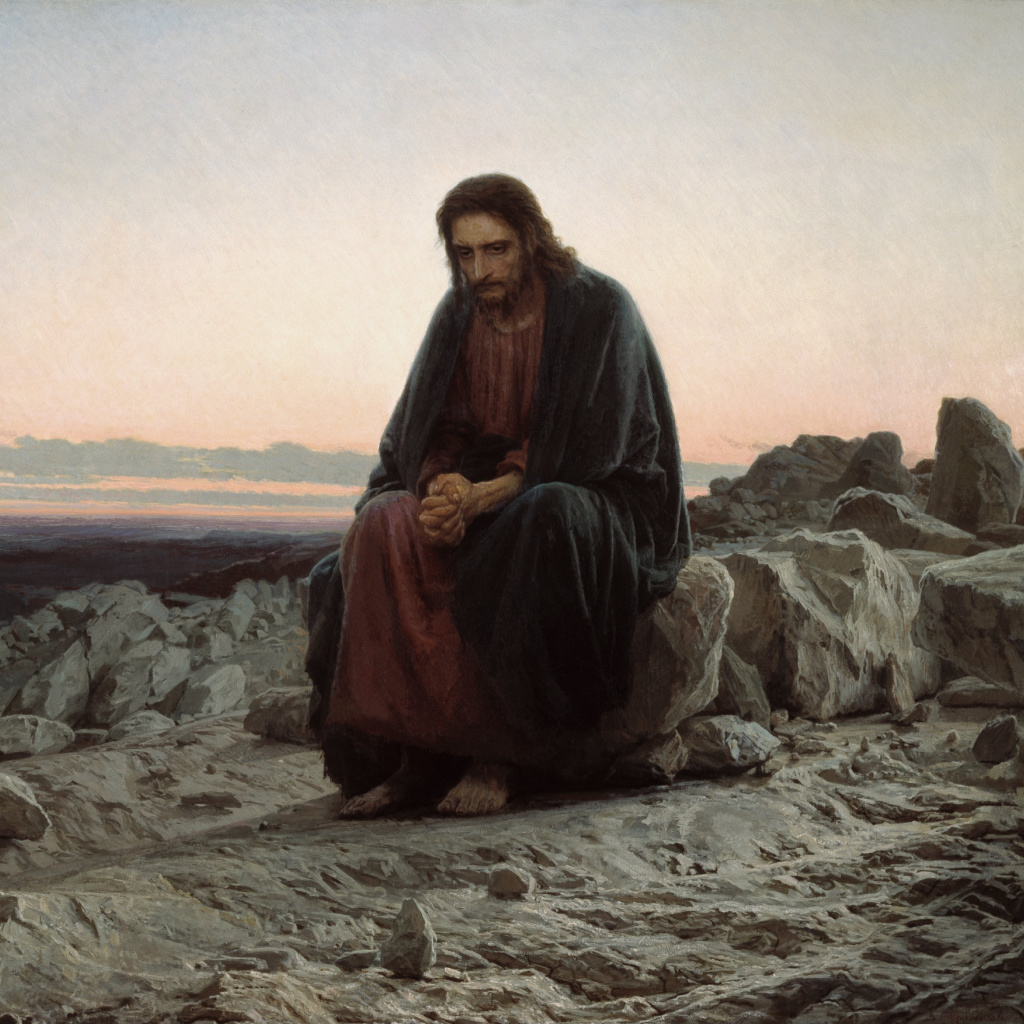Ivan Kramskoi's "Christ in the Wilderness" underlines the solitude, temptation, and moral dilemmas mirrored in the Latter-day Saints' discourse on the Ukraine War.