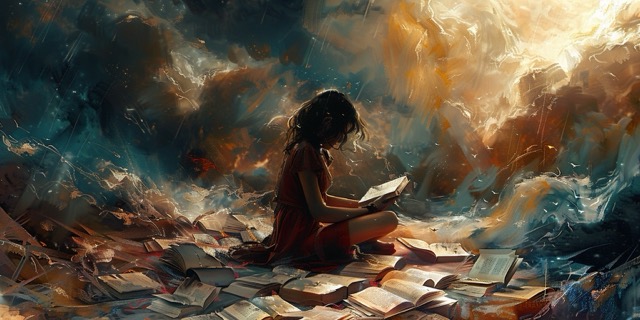 Woman Reading Amidst a Storming Environment | Internal Struggle with Faith Amid External Criticisms | Criticism an Unsustainable Fountain for Faith | Peter Dimond Sedevacantism | Public Square Magazine