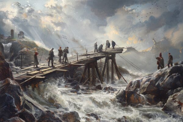 How Zion Can Escape the Spiral of Contention Collaborative effort in building a bridge symbolizes unity and progress in conflict resolution for Latter-day Saints