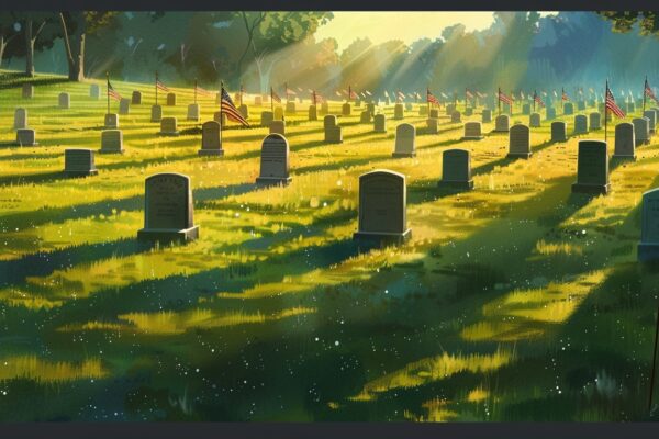 The Politics of Remembrance & The Legacy of Memorial Day A Cemetary with Headstones & American Flags | Importance of a Happy Memorial Day | Having a Happy and Reflective Memorial Day