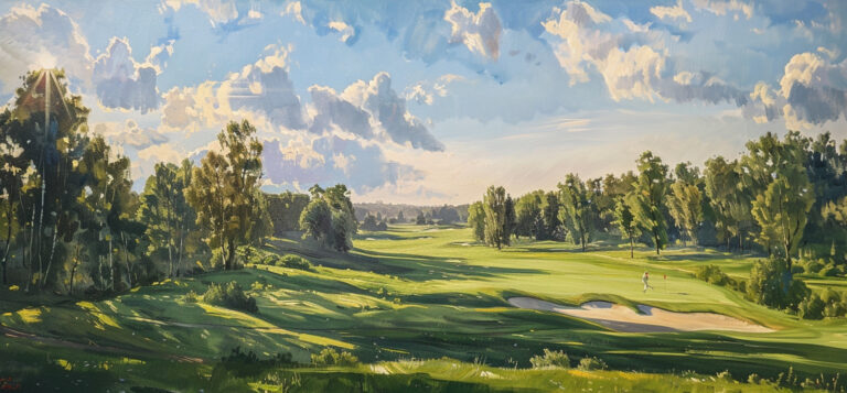 Green Golf Course with a Golfer | Thought Provoking Quotes on Golf and Life | Best Golf Metaphors for Life