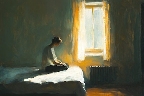 Depressed young man considers the hope of pornography addiction recovery