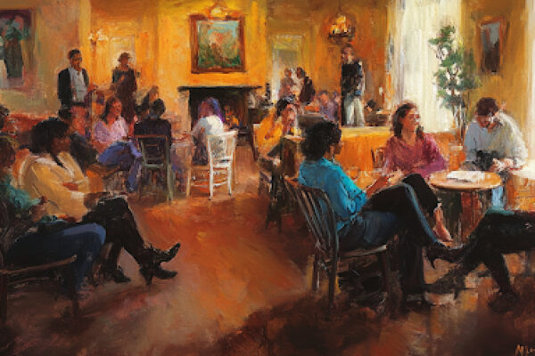 A supportive community gathering symbolizes the importance of connection in porn addiction recovery.