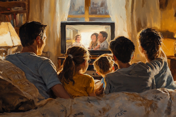 Family Sitting Together Watching TV | Movies About Family Values | Meaningful Family Movies