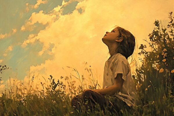 Child Sitting in a Field Looking up at the Sky | How Do We Prepare for the Second Coming of Christ? | The Second Coming