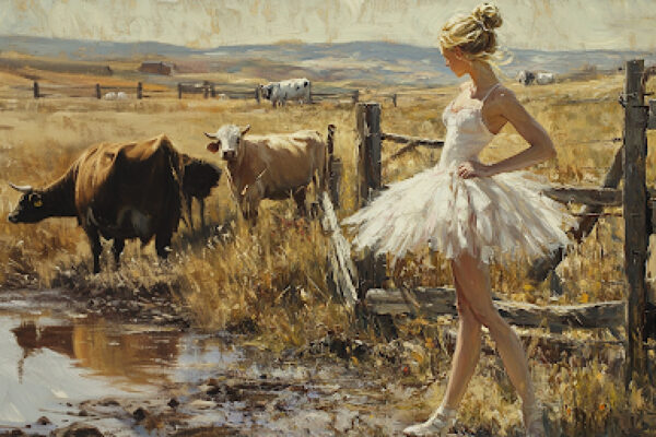 Ballerina in a Field with Cows | Ballerina Farm Controversy & Opinions | Ballerina Farms Article & Information