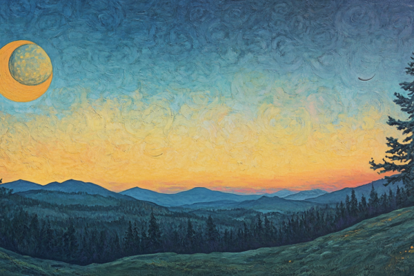 A sky with sun and moon symbolizes how conflict management allows opposing forces to coexist in harmony.