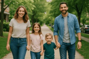 A man walking with his family|A family proclamation
