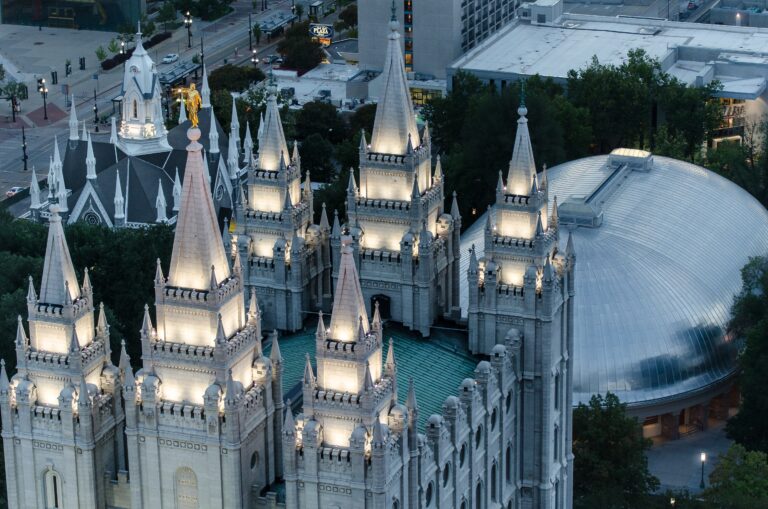 The Salt Lake Temple grounds in advance of the 2027 Open House
