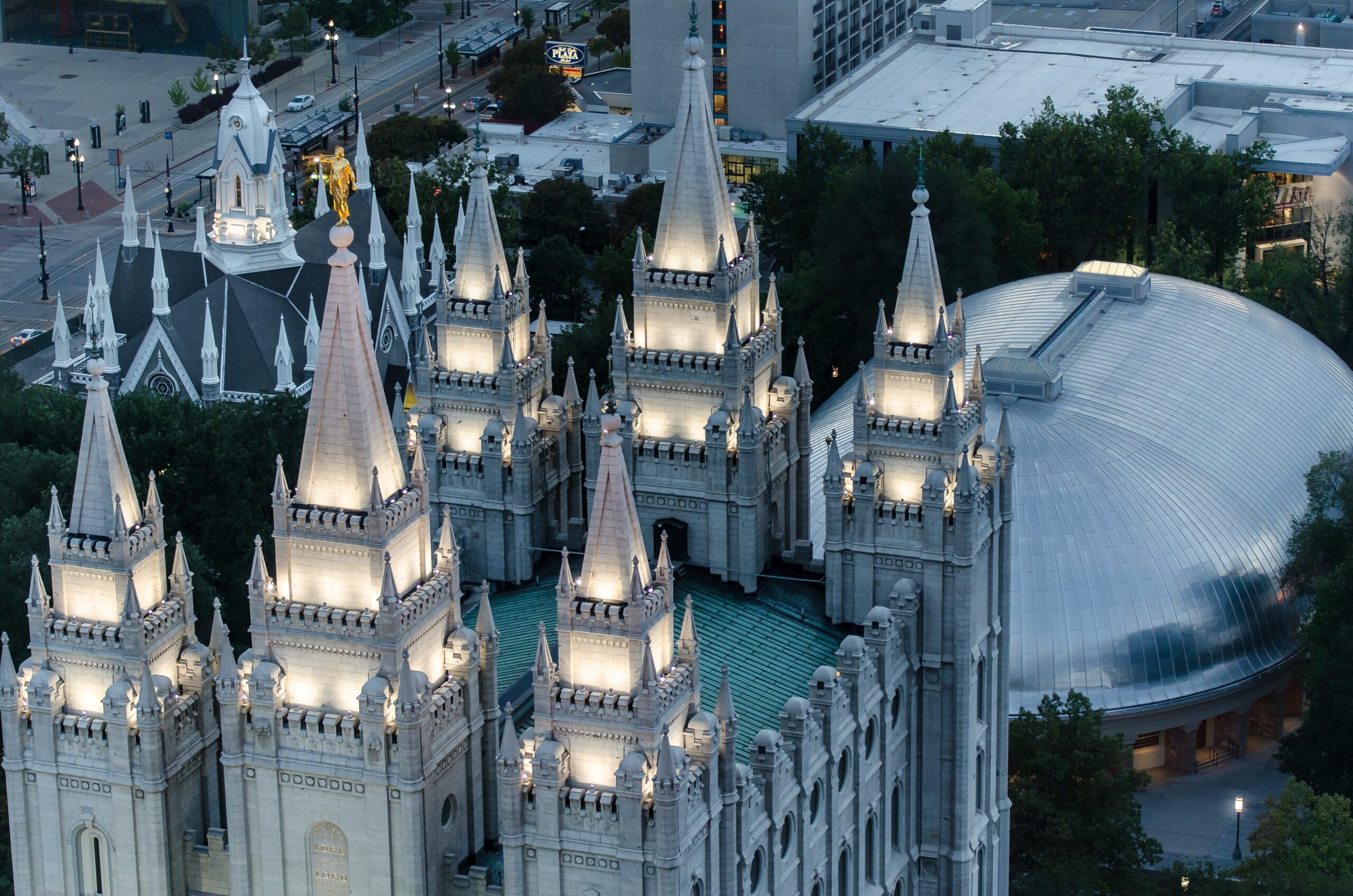 The Salt Lake Temple grounds in advance of the 2027 Open House