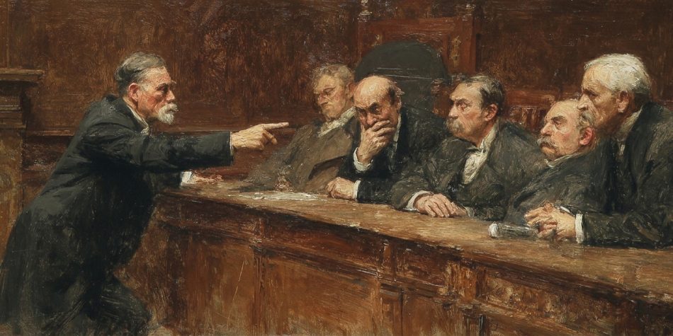 An elected official scolds a colleague in a government chamber, reflecting breakdowns in political leadership and dignity.