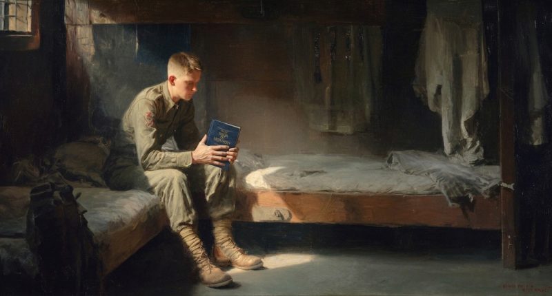 A service member seeks religious comfort in the Book of Mormon as Pentagon religious codes shape access to chaplain care.