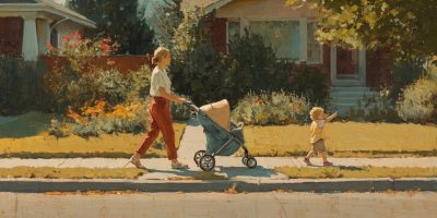 A simple walk becomes a moment of wonder and Christian parenting.