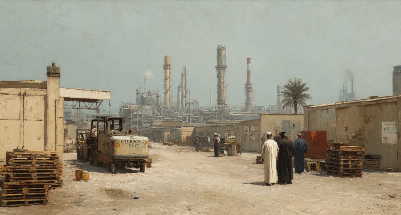 Silent machinery, empty pallets and waiting workers suggest stalled productivity under the deeper priorities of the Iranian regime.