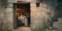 A family sits together at Passover evokes Christ in the Old Testament through deliverance, covenant, and sacrifice.