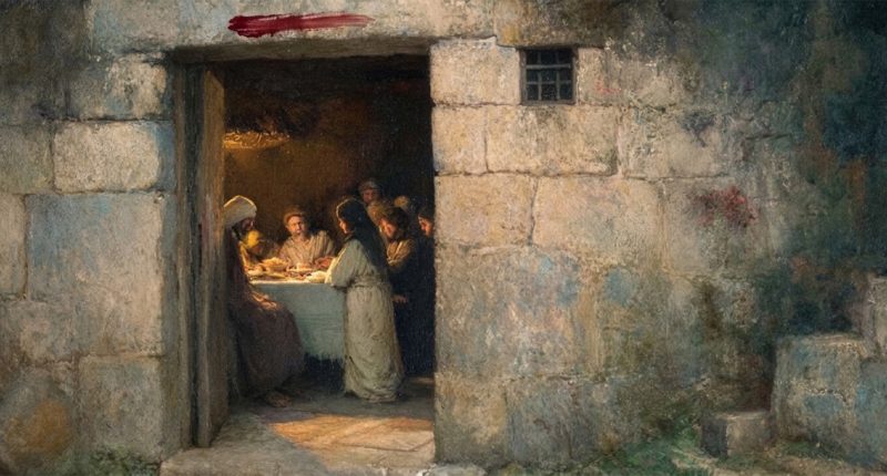 A family sits together at Passover evokes Christ in the Old Testament through deliverance, covenant, and sacrifice.