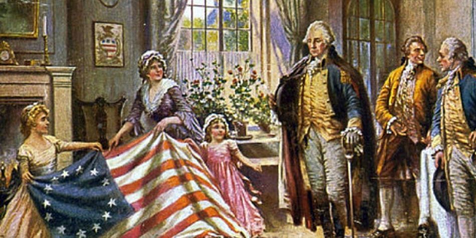 Birth of Old Glory, Betsy Ross Showing the Flag to Washington | America, Land of Promise and Destiny | Public Square Magazine | Land of America | Is America Land of Free