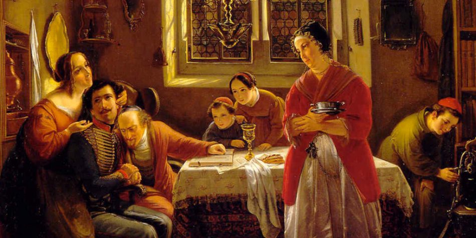Moritz Daniel Oppenheim The Return Of The Volunteer | Jewish Families: How Teachings & Traditions Strengthen Marriage & Family Life | Jewish Family Life & Structure | Public Square Magazine