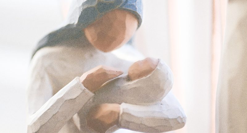 Mother Figurine Holding a Baby | Public Square Magazine | Meaning of the Lyrics Peace on Earth, Goodwill to Men