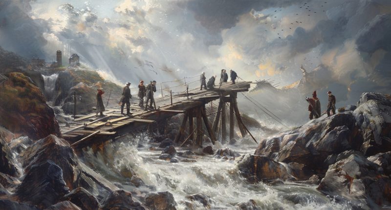 Collaborative effort in building a bridge symbolizes unity and progress in conflict resolution for Latter-day Saints