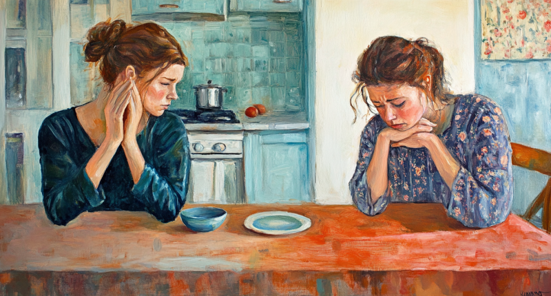 One woman listens kindly while another cries, showing empathy and restraint as key conflict resolution skills in faith-based settings.