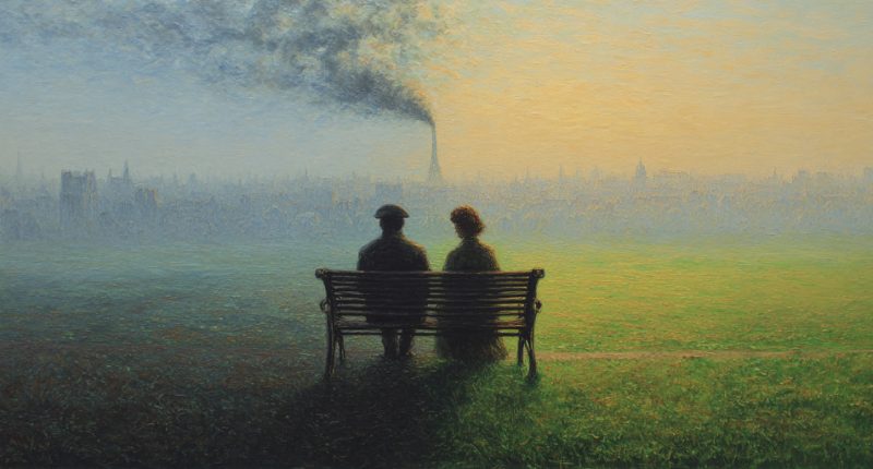 Two people sit back-to-back in quiet tension, symbolizing emotional distance in conflict resolution