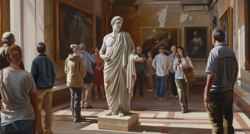 People Looking at a Sculpture in an Art Museum | The Myth of Artistic License: When Art Becomes Exploitative | Public Square Magazine | Artistic Nudity Meaning | Nudity in Art