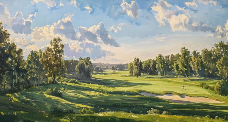 Green Golf Course with a Golfer | Thought Provoking Quotes on Golf and Life | Best Golf Metaphors for Life