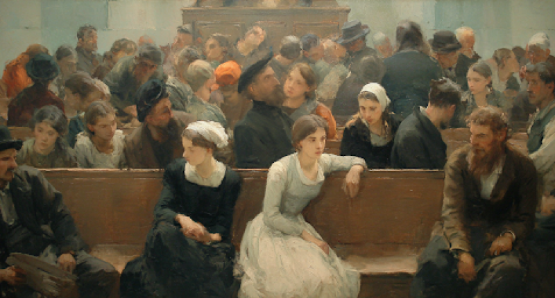 A congregation torn between clear teaching and side distractions, reflecting confusion around the family: a proclamation to the world.